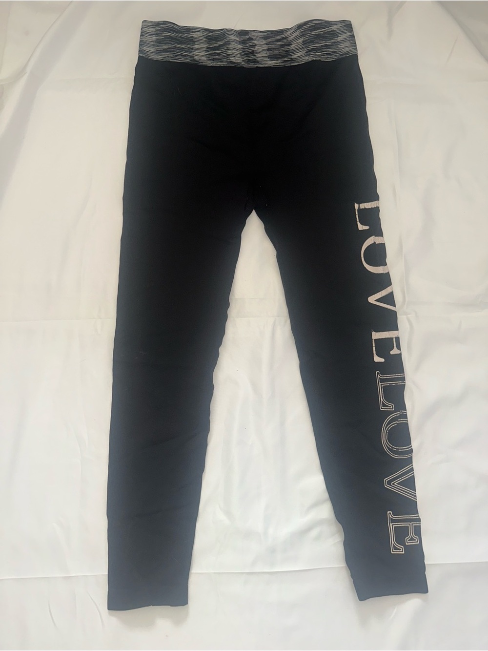 'Love' Leggings - Black Size  M/L